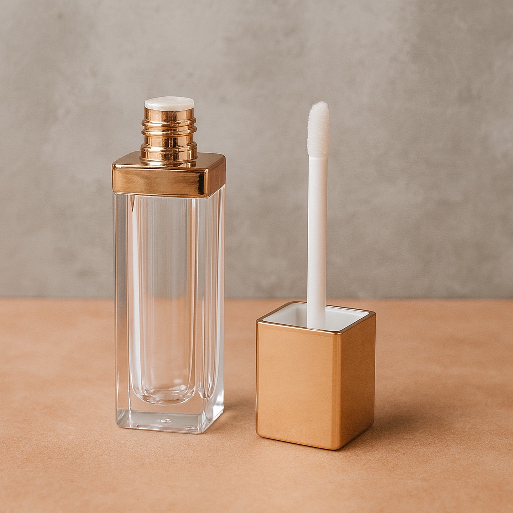 Botol Lip Gloss Lip Cream Lip Serum PREMIUM Tutup Gold 5,5 ml