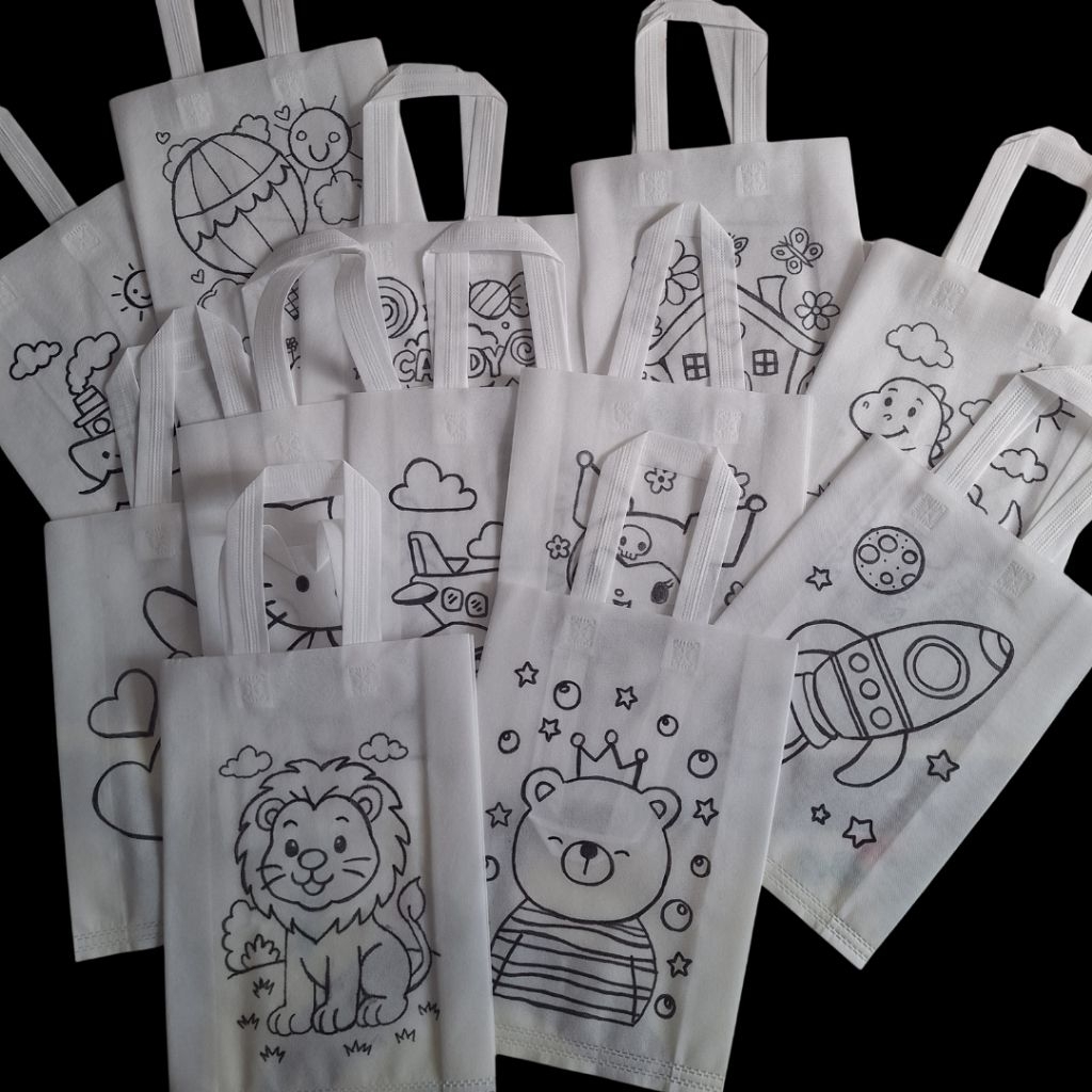 Tas Souvenir Subound Mewarnai + Spidol Anak TK SD – Edukatif & Kreatif