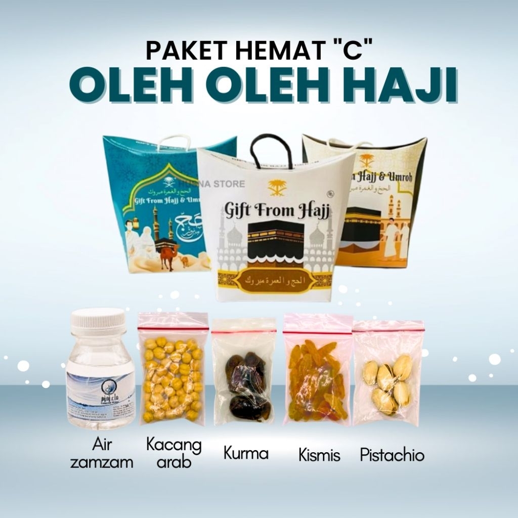 

Paket Hemat Oleh-oleh Haji dan Umroh Paket C isi Air Zamzam Dus tali