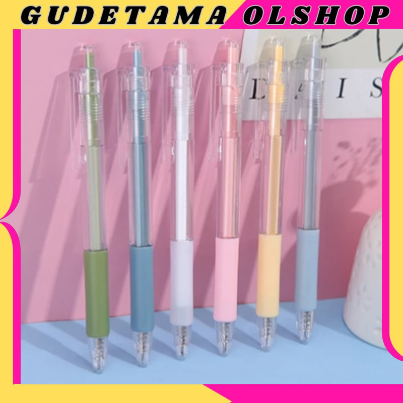 

PNM004 Pulpen Mekanik Transparant Warna Warni Tinta Hitam Alat Tulis Sekolah Kantor Pen Polos 0.5mm