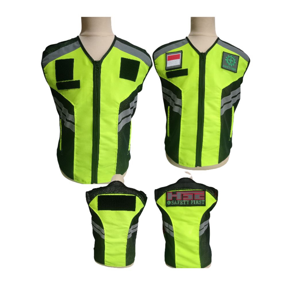 rompi taslan lapangan/rompi  k3/rompi safety first termurah