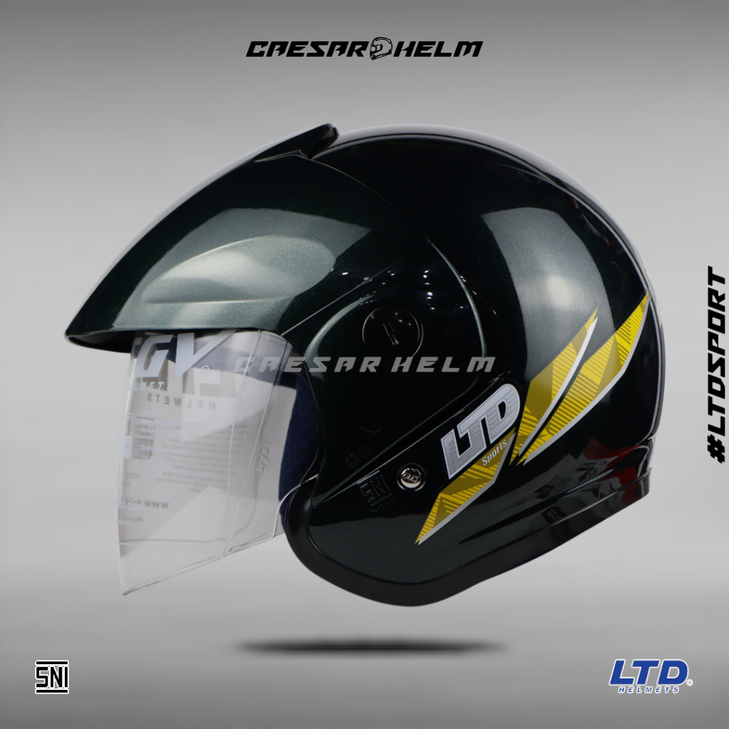 LTD Sport Solid - Deep Green - Helm Half Face