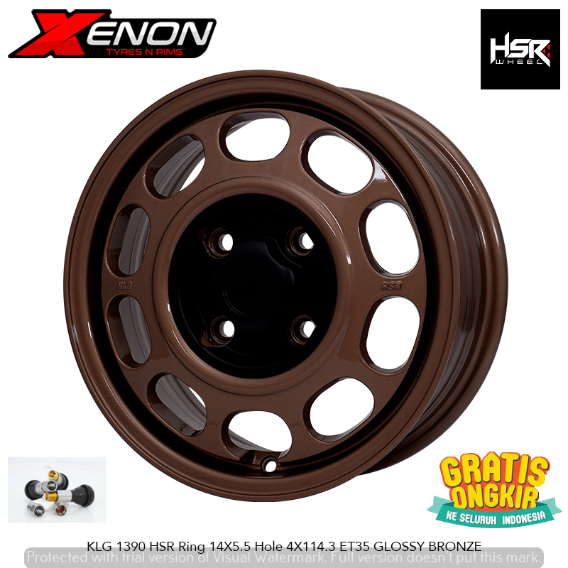 Velg Racing R14 HSR Model Kaleng Pcd 4x114,3 Ring 14 Buat Mobil Avanza Xenia Optra Latio Maestro