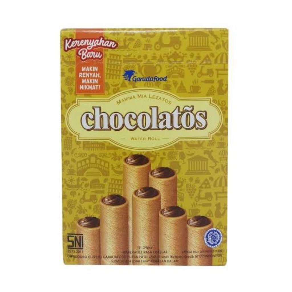 

Gery Chocolatos (500) Wafer Roll Box Isi 24
