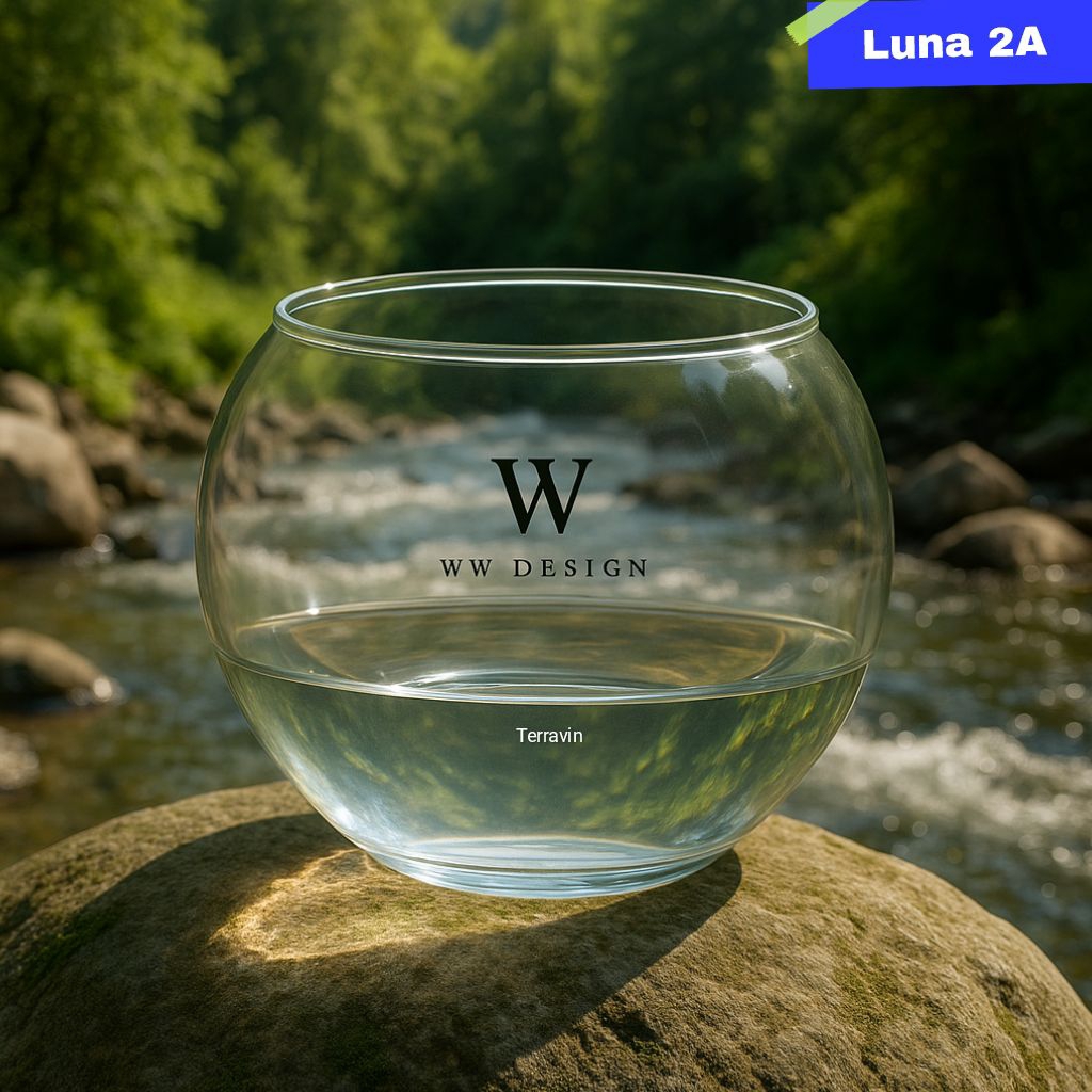 Aquarium Dlx Bulat Luna 2A / Toples Aquarium dekorasi DLX