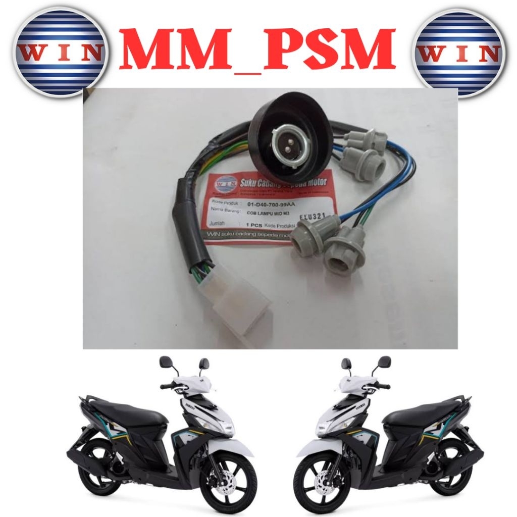 FITING LAMPU DEPAN MIO M3 // MIO Z // MIO 125 // KABEL LAMPU DEPAN MIO M3 MEREK WIN