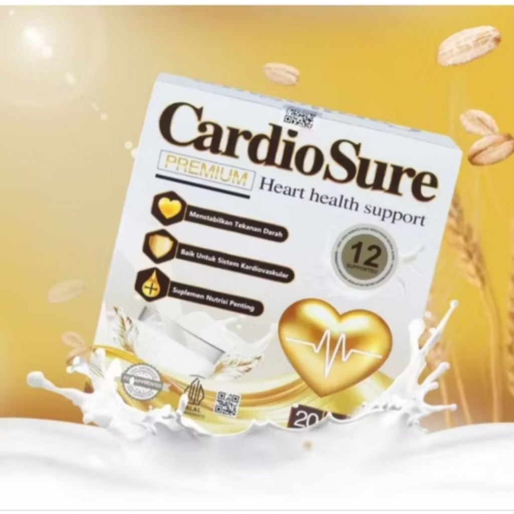 

CARDIOSURE MILK SUSU ASLI OBAT HIPERTENSI STRUK JANTAUNG KOLESTROL ASAM URAT