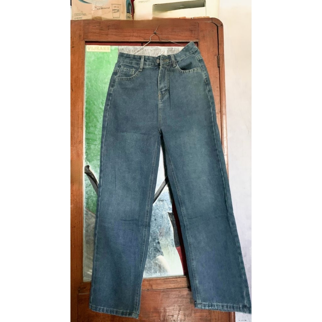 Celana Yoyo Jeans Biru Retro Size M