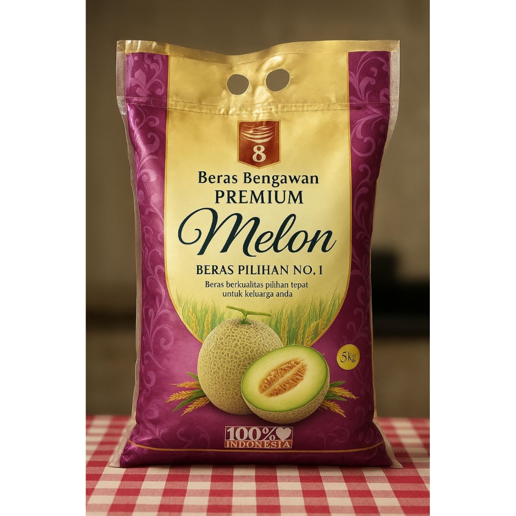 

Beras Bengawan Premium Melon 5kg – Beras Pilihan No. 1, Pulen & Wangi