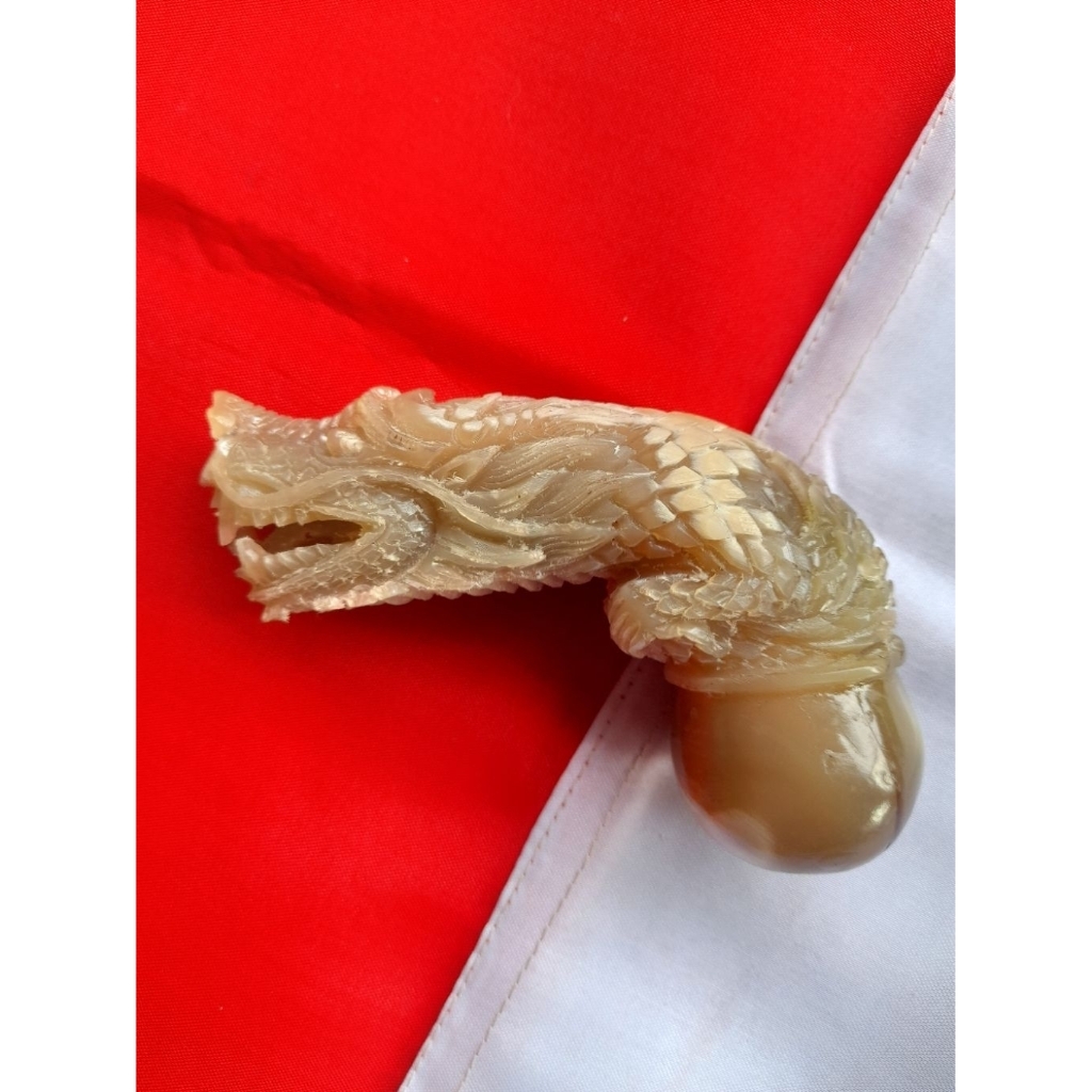 Hulu keris pusaka model Naga tanduk bule ] handle keris  no 122