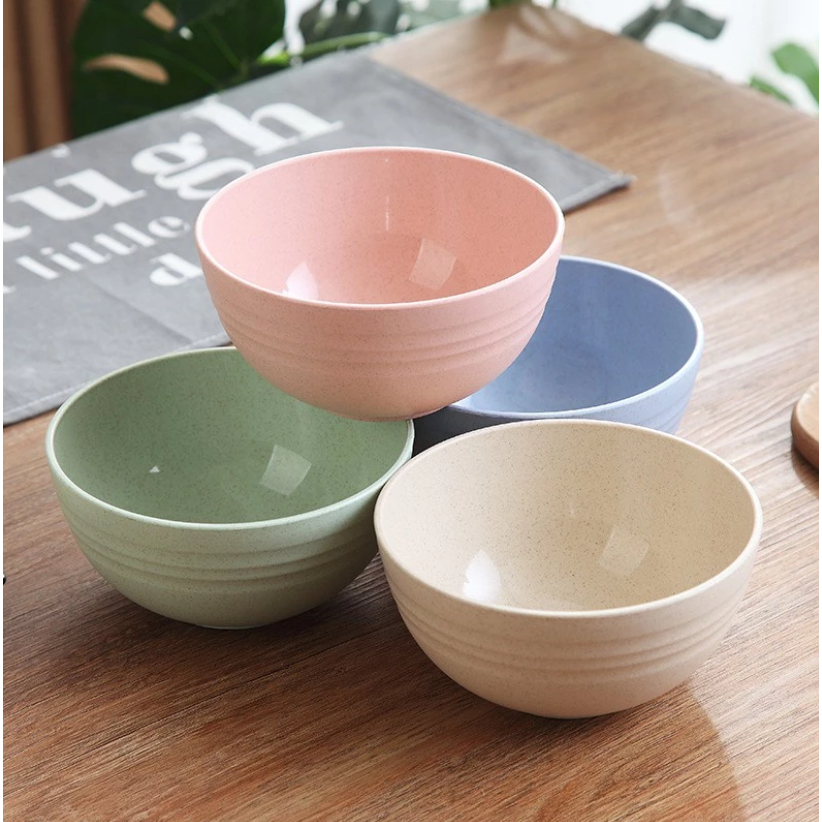 

[NOT FOR SALE] Mangkok Wheat Straw Bowl | Mangkuk Plastik Microwave Warna Warni | Gandum kokoh | BPA Free R654