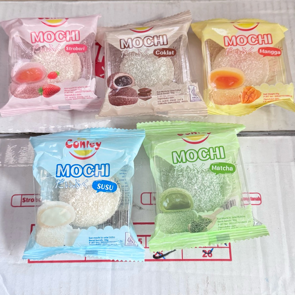 

MOCHI VIRAL CONLEY ANEKA RASA / MOCHI CONLEY TABUR KELAPA DENGAN 5 VARIAN RASA