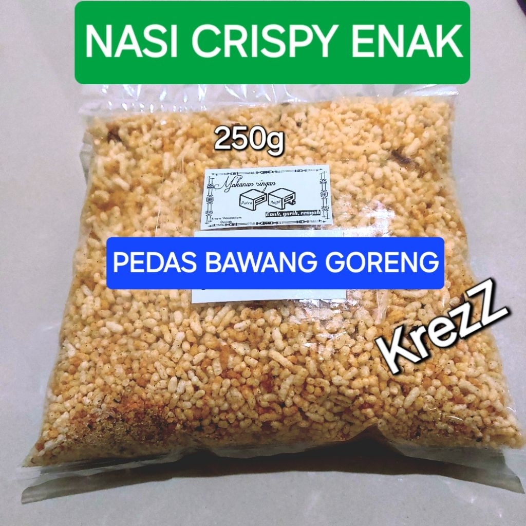 

CENGKARUK PEDAS BAWANG GORENG 250g CEMILAN ENAK RENYAH GURIH