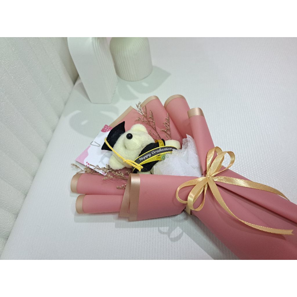 Buket boneka wisuda / buket boneka wisuda mini murah