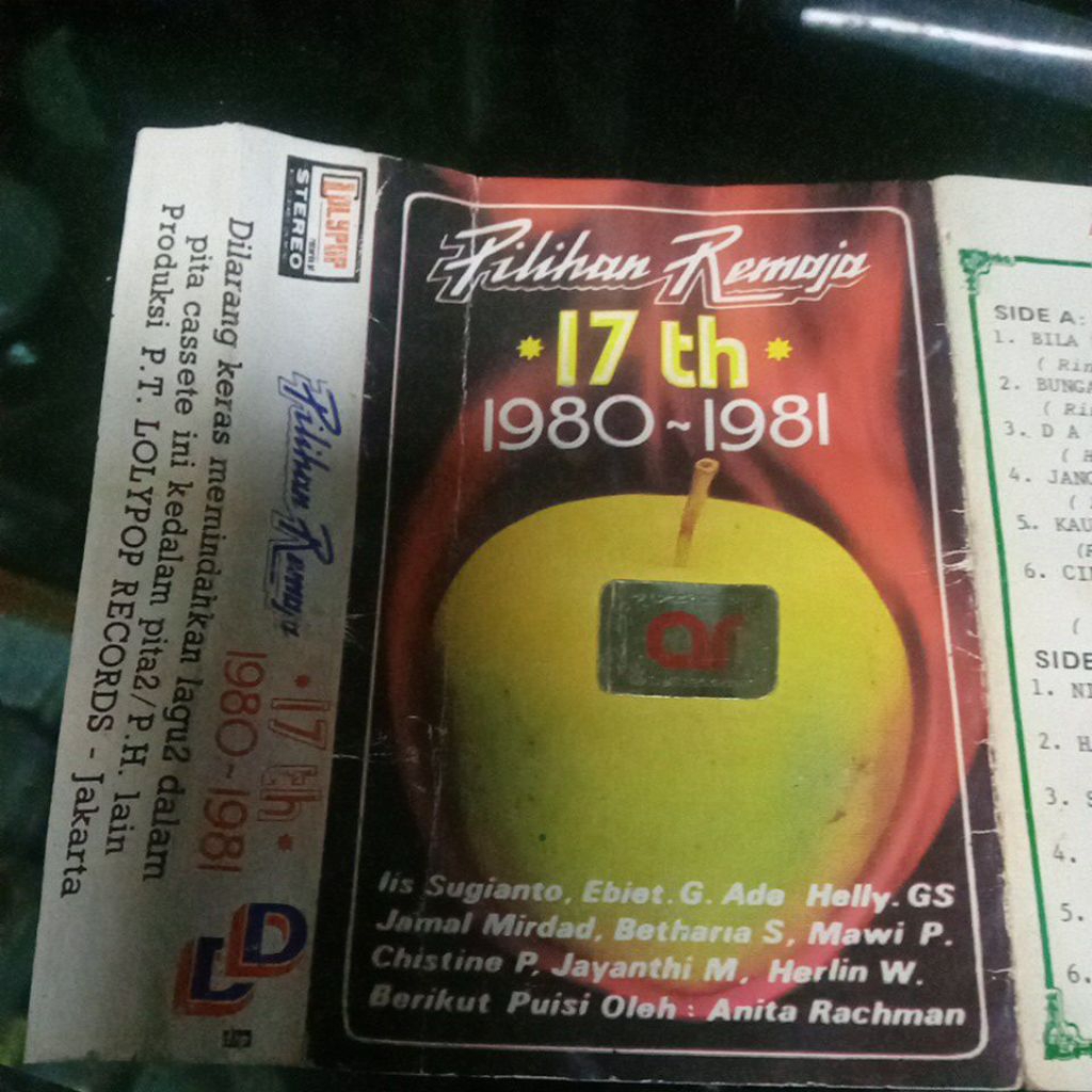kaset pita PILIHAN REMAJA 17 TAHUN C45