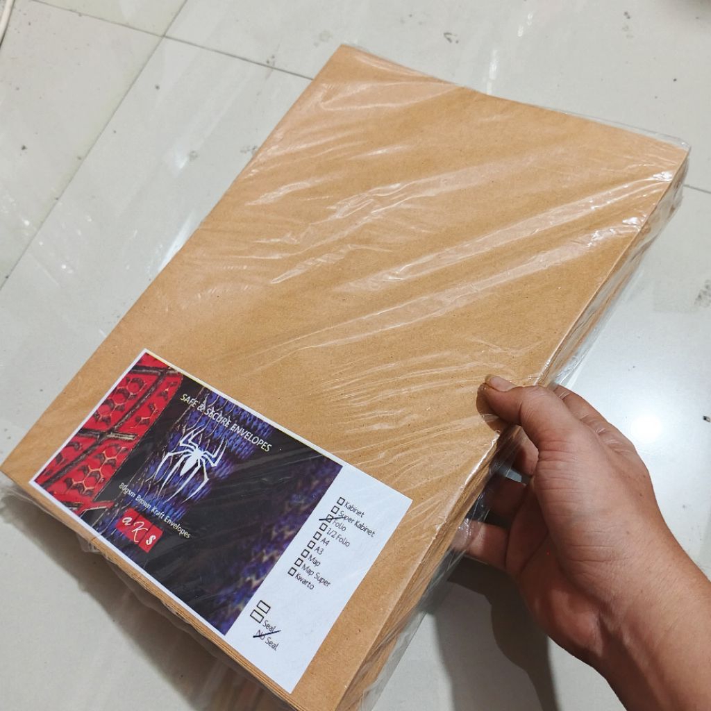 

1 Pak Map Coklat Polos Isi 100 Lembar ( 3 Ukuran )