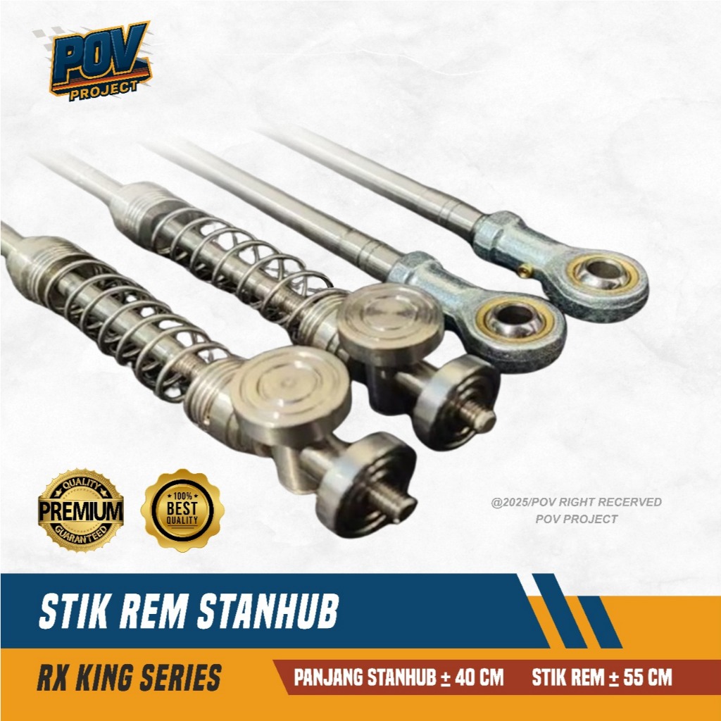 STIK REM STANHUB TUTUP TROMOL BELAKANG STAINLESS RX KING RX S RXK
