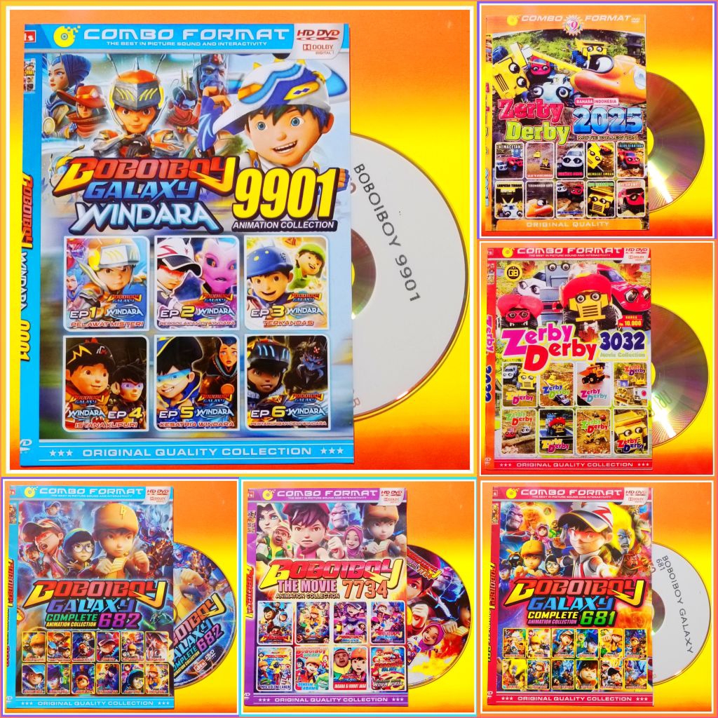 Kaset Film Kartun Anak Koleksi BOBOIBOY - ZERBY DERBY Pilihan Terbaru Bahasa Indonesia