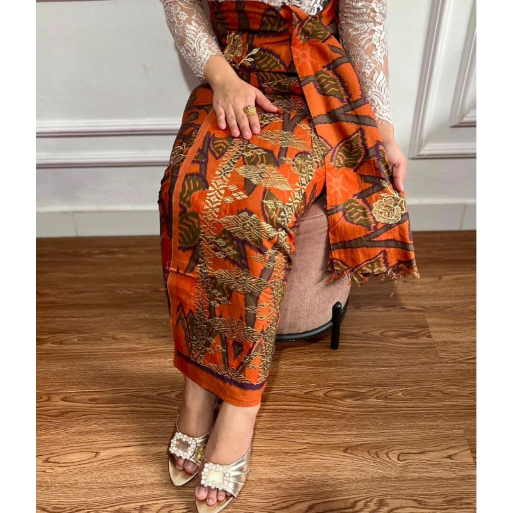 KAIN ENDEK KATUN // katun endek tumpal bordir songket emas // kain lembaran