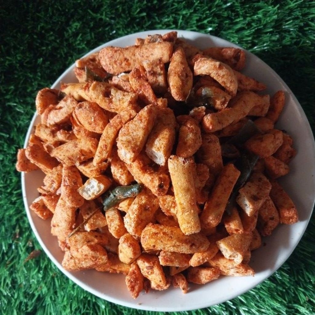 

Basreng Cikruh Extra Pedas Daun Jeruk 250gr Bumbu Melimpah