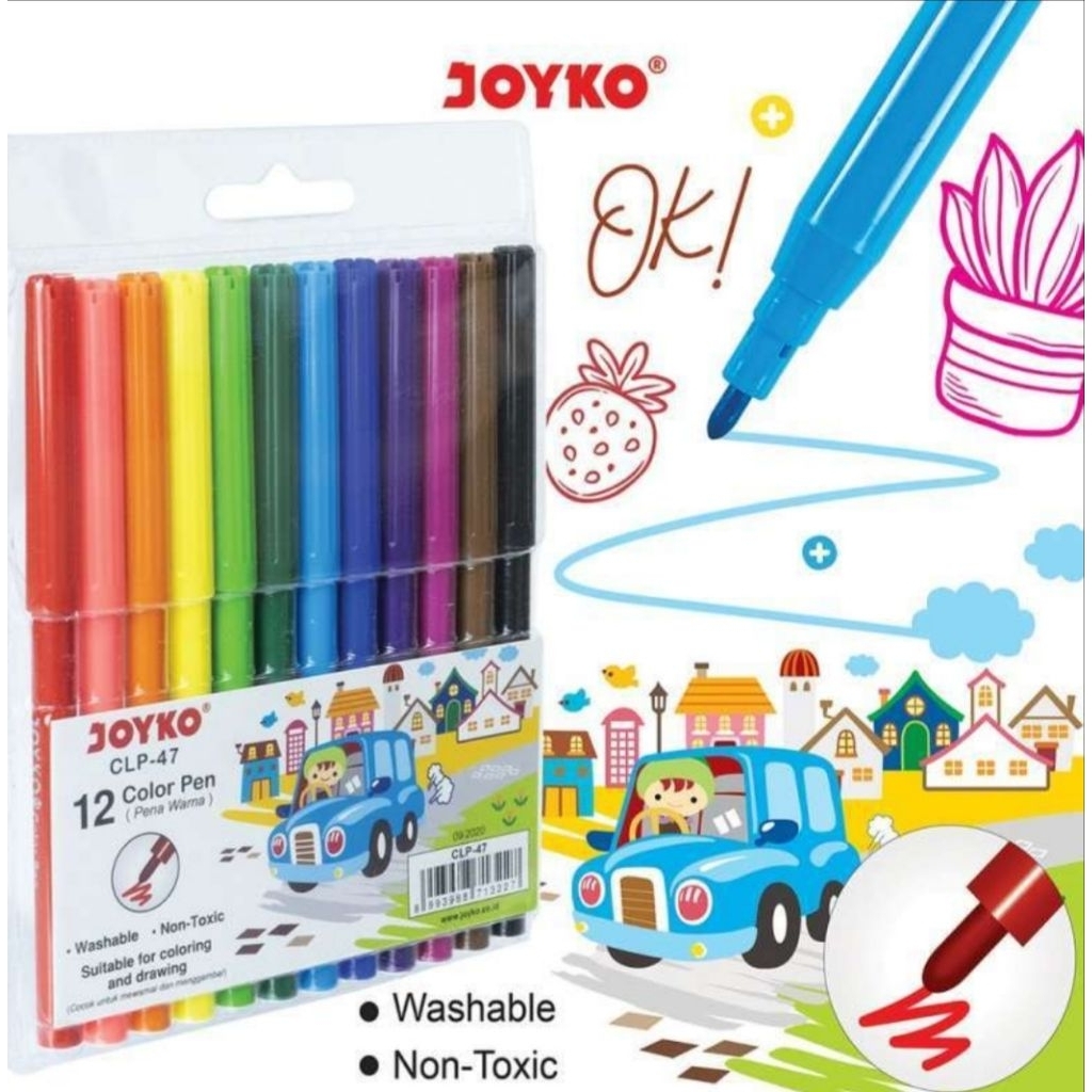 

Pen Color CLP-47 JOYKO 12 Warna