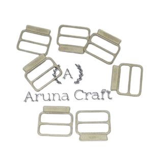 Ring Jalan Topi 1.7 cm Warna Dash Silver - 12 Pcs