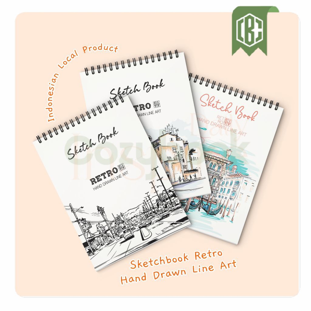 

Sketchbook Wired Jilid Spiral Cover Retro Vintage Buku Sketsa Tebal 80 Halaman