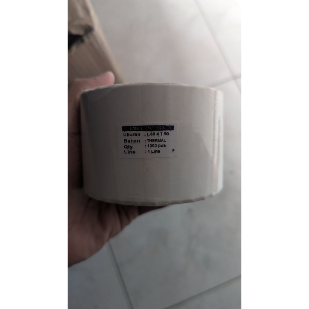 

LABEL THERMAL L.60xT.50 - Barcode Thermal isi 1000