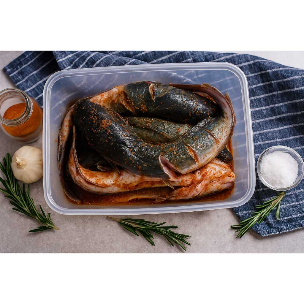 

Ikan Lele Bumbu Kuning Siap Goreng