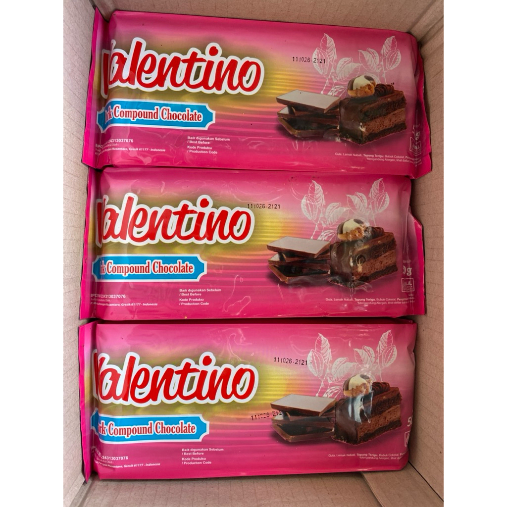 

Valentino Dark Compound Chocolate 500gr / Coklat Blok / Coklat Batang 500gr