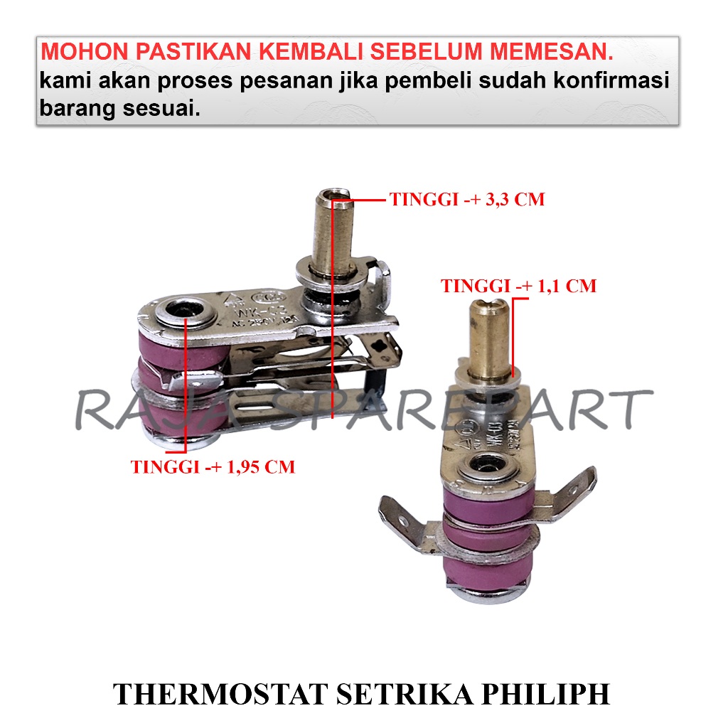 TSP13 OTOMATIS SETRIKA PHILIPS / THERMOSTAT SETRIKA PHILIPS
