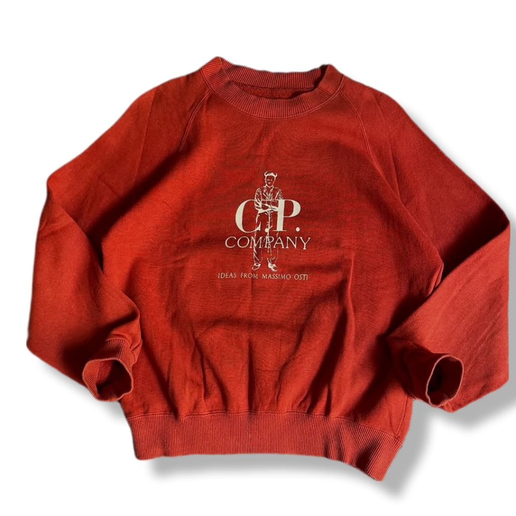 VINTAGE CP COMPANY RED CREWNECK | SWEATSHIRT | JSNG