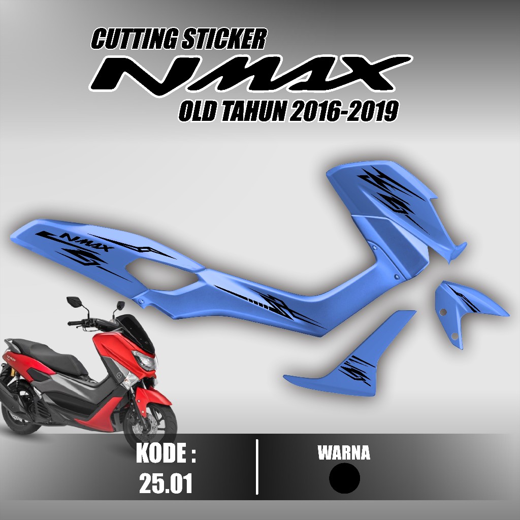 Cutting Sticker Striping Nmax Old 2016 2017 2018 2019 - Sticker Aksesoris Yamaha Nmax 155 old - Stri