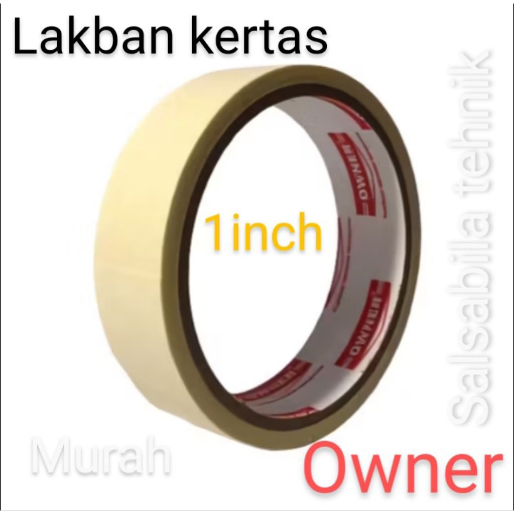 

Lakban kertas 1 inch 12m OWNER