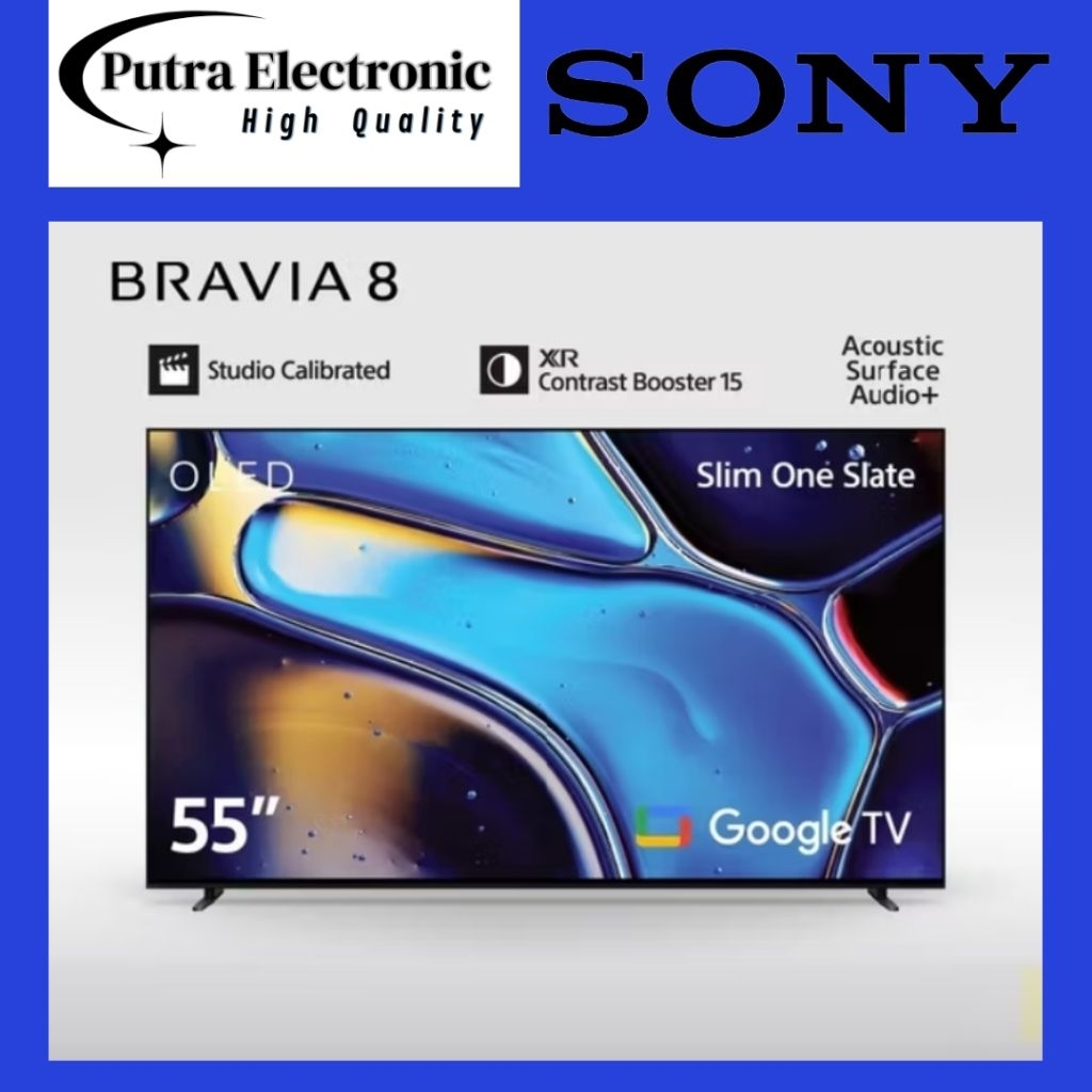 SONY 55XR80 / K- 55XR80 BRAVIA 8 OLED TV 55  INCH 2024 SERIES
