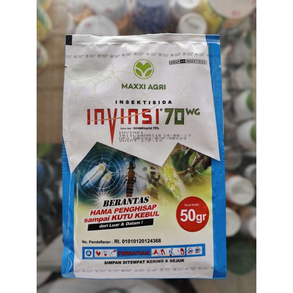 insektisida INVINSI 70wg imidakloprid , obat trips , kutu kebul