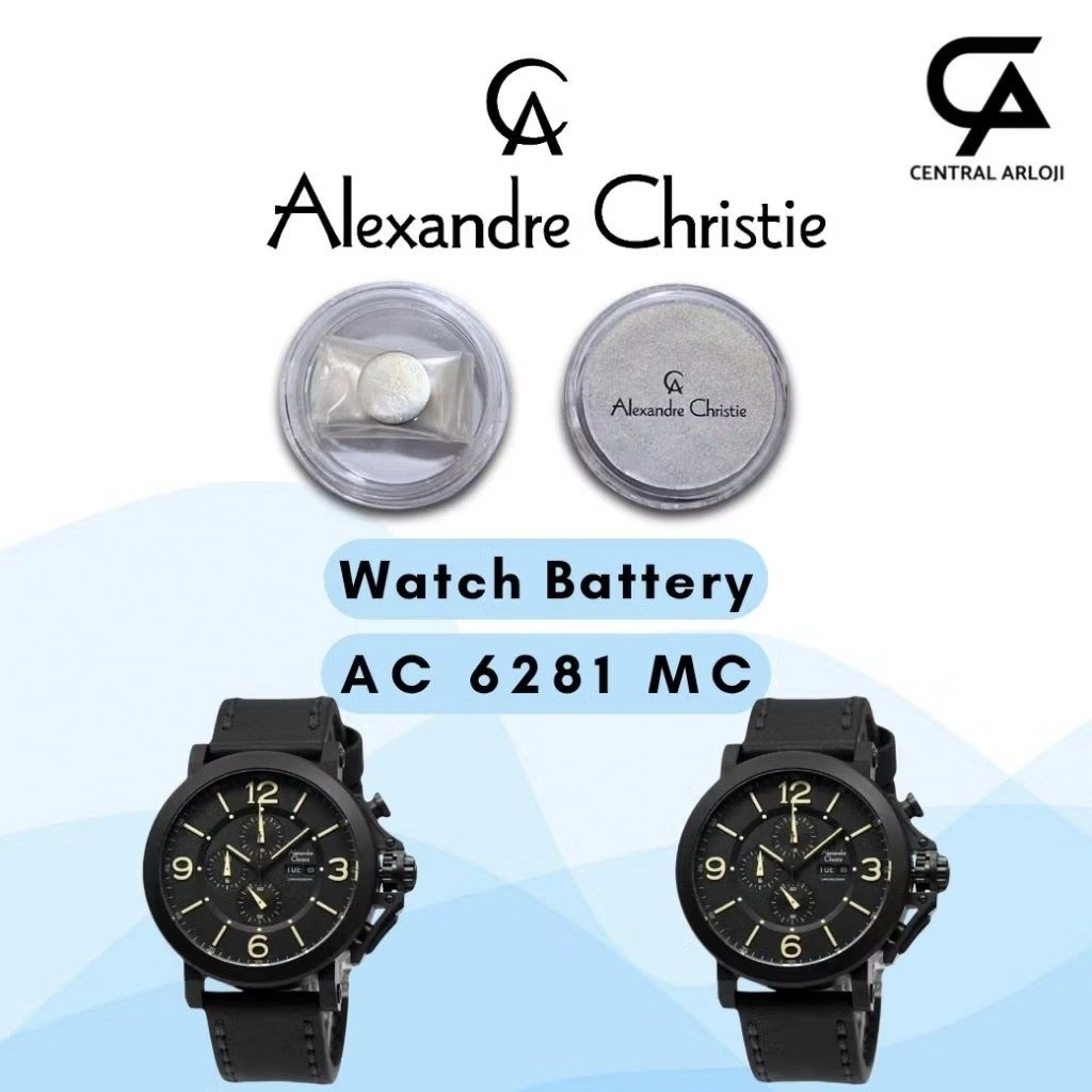Baterai Jam Tangan Alexandre Christie  6281 MC Original