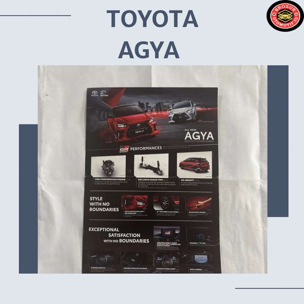 Brosur Toyota Agya  ( flyer )