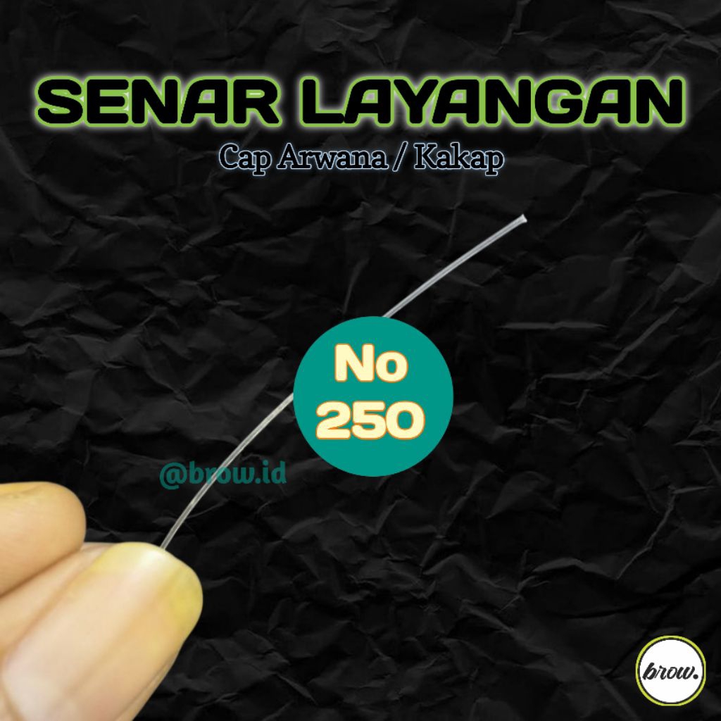 SENAR LAYANGAN GAPANGAN UK 250 SENAR BENING CAP IKAN ARWANA / KAKAP