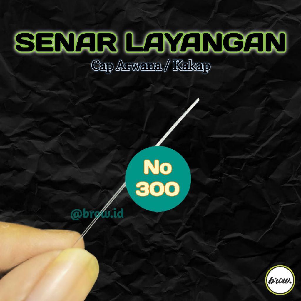 SENAR LAYANGAN GAPANGAN UK 300 SENAR BENING CAP IKAN ARWANA / KAKAP