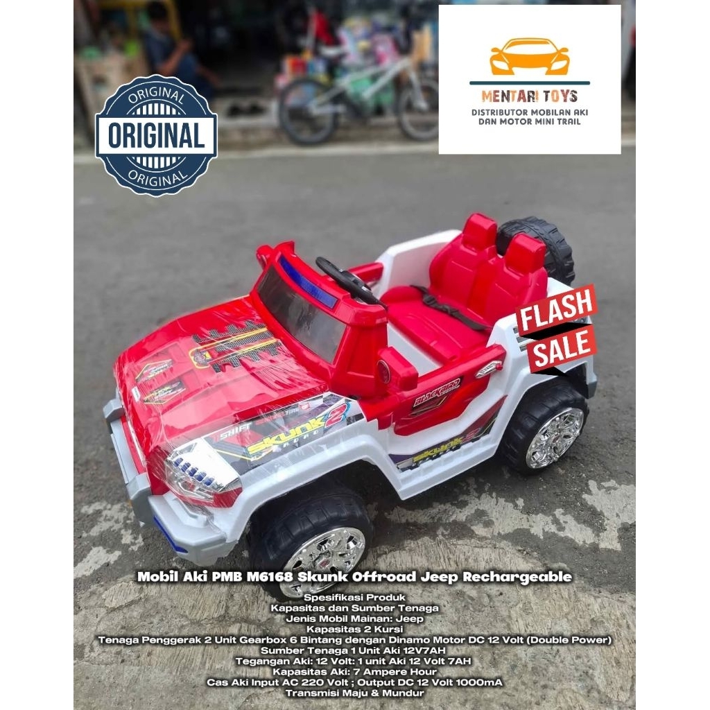 PMB M6168 Skunk Offroad Jeep Rechargeable-battery Operated Toy Car 2XL