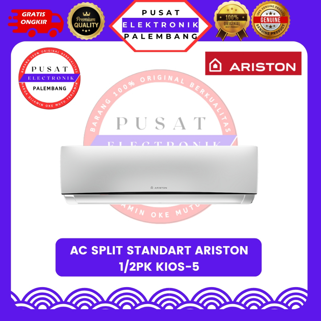 AC ARISTON 1/2 PK KIOS-5 AIR CONDITIONER 1/2 PK AC PALEMBANG