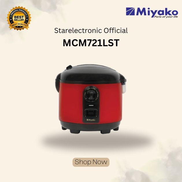 MIYAKO Rice Cooker Rendah Gula | Low Sugar 5 In 1 MCM 721 LST / MCM721 LST / MCM721LST /ORIGINAL
