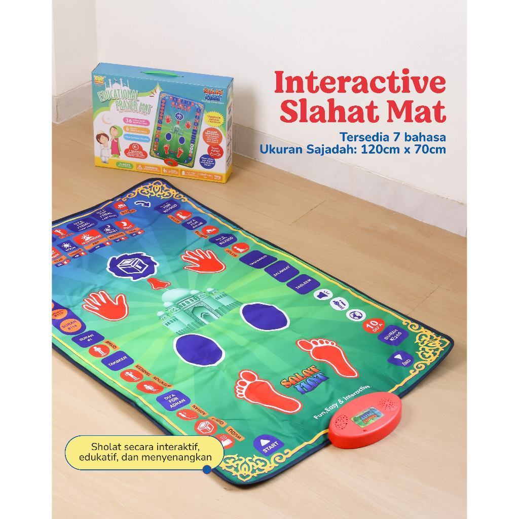 Sajadah Pintar Anak Belajar Sholat Smart Sajadah Anak Belajar Sholat & Wudhu