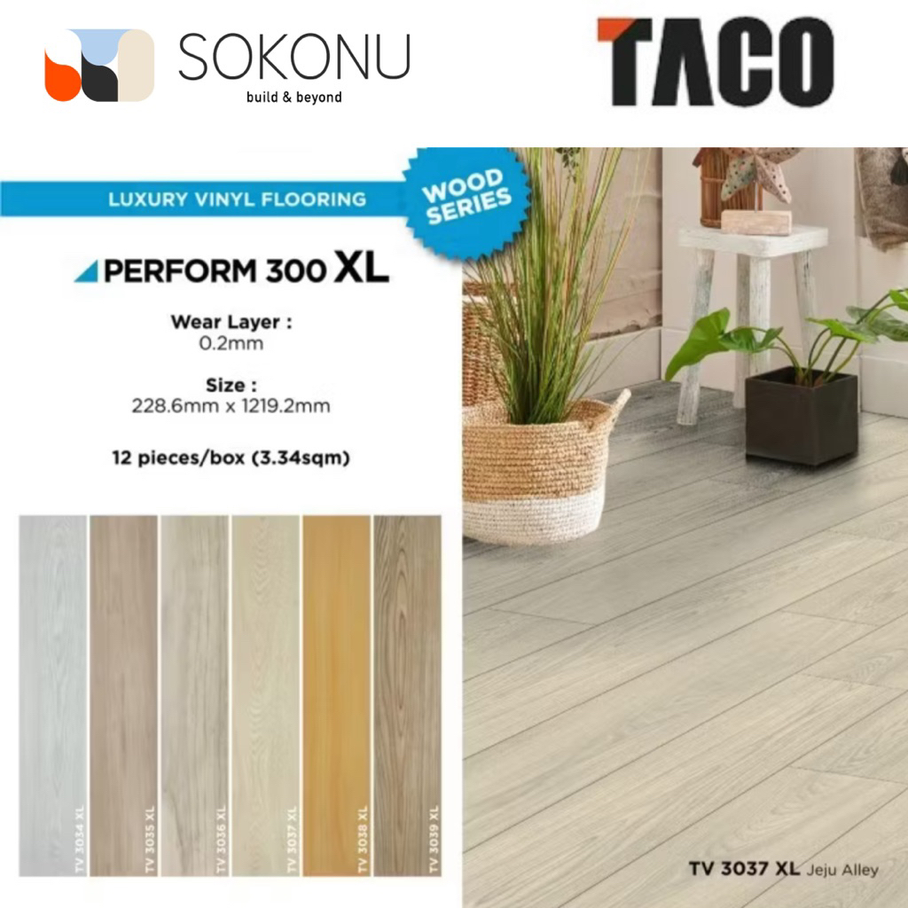 TACO Lantai Vinyl 3mm XL - Vinyl TACO Tebal 3mm XL