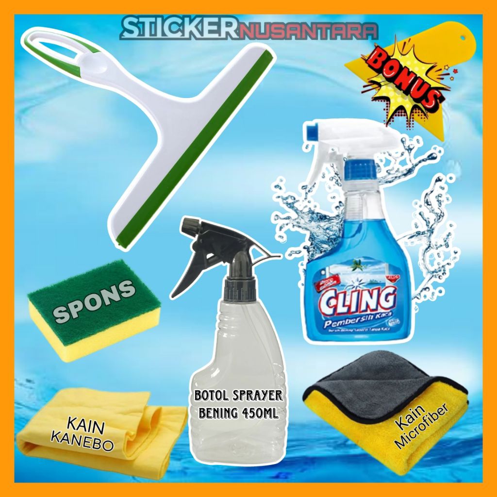 WIPER ALAT PEMBERSIH KACA JENDELA RUMAH SERBAGUNA CLING PEMBERSIH KACA JENDELA