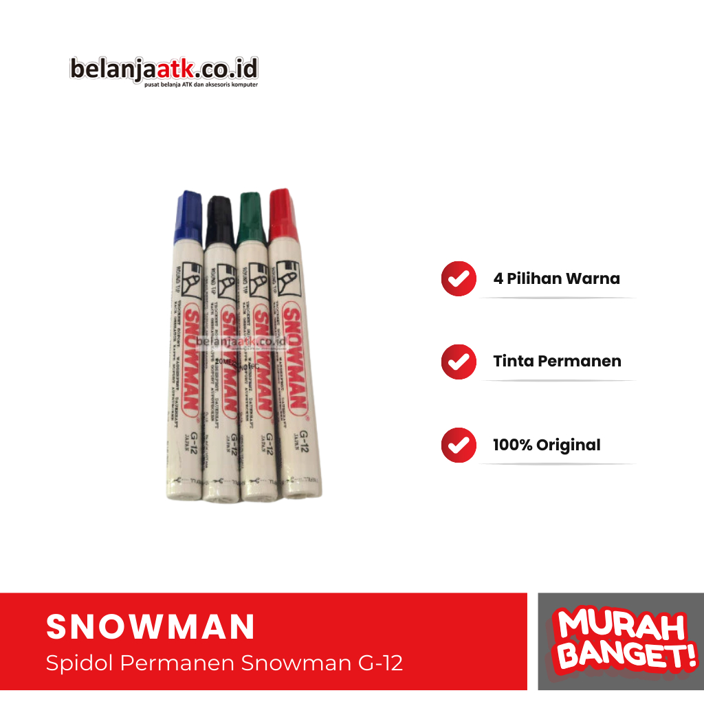 

Spidol Permanen Snowman G-12