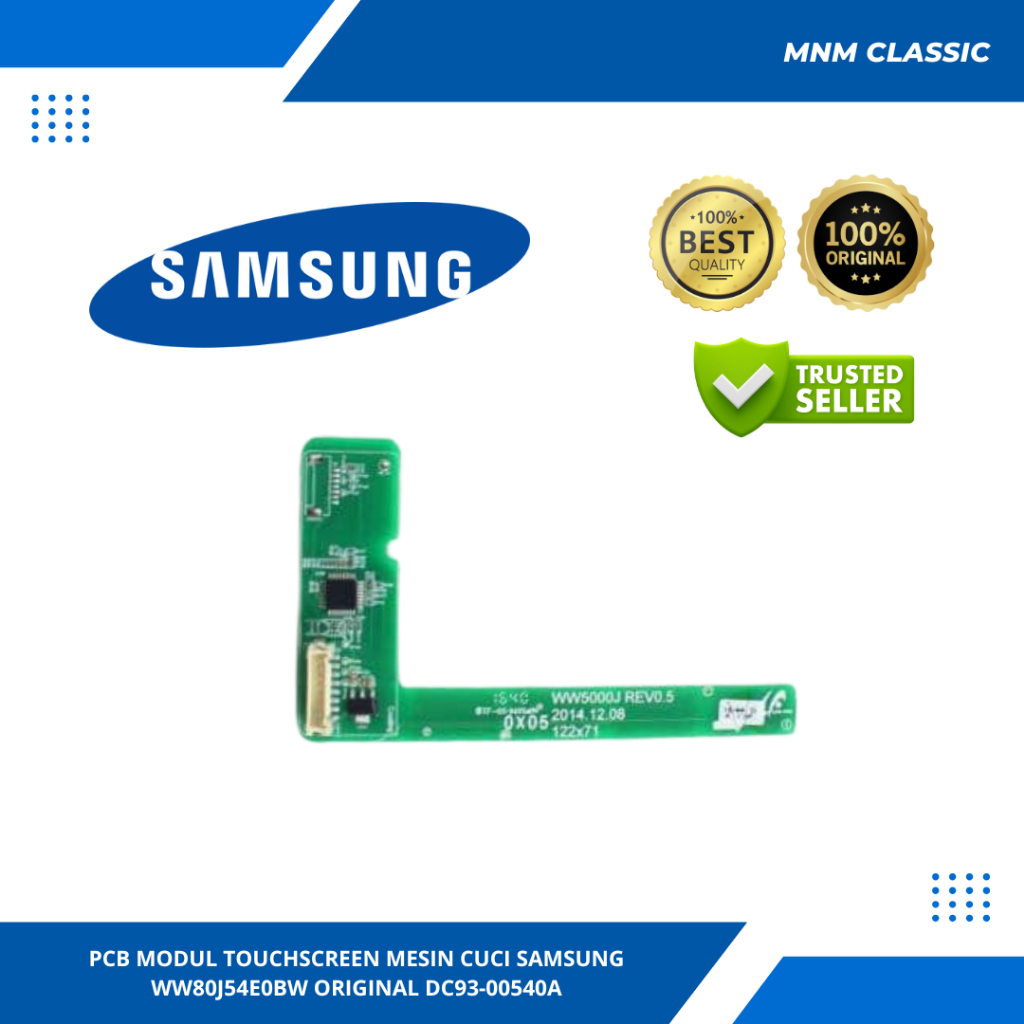 PCB MODUL TOUCHSCREEN MESIN CUCI SAMSUNG WW80J54E0BW ORIGINAL DC93-00540A