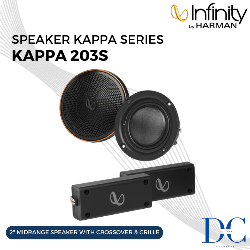Speaker Midrange Mobil - Speaker Midrange Infinity Kappa 203S - 2 Inch Midrange Speaker + Crossover 