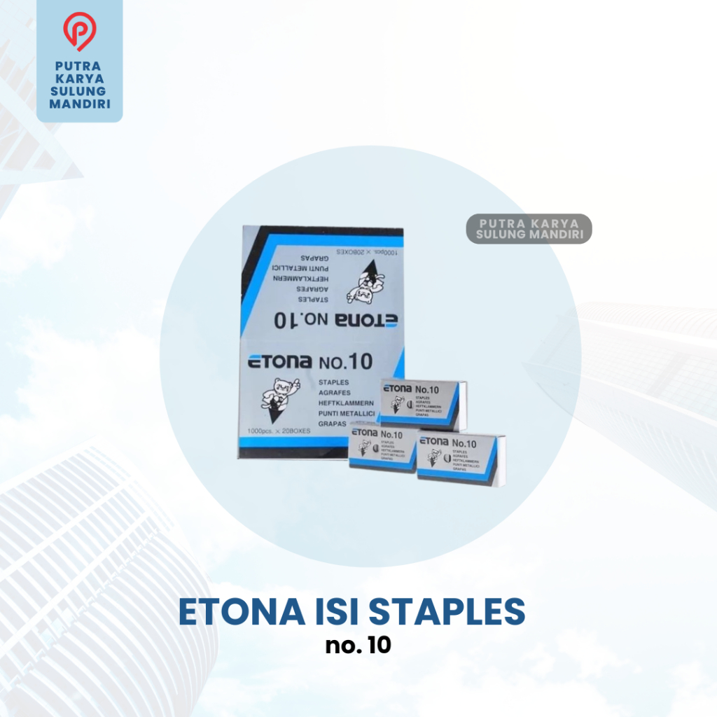 

Etona No 10 Staples Isi 1000 pcs